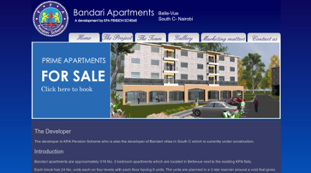 Bandari Apartments Website