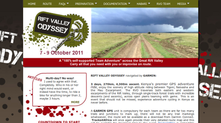Rift Valley Odyssey Website